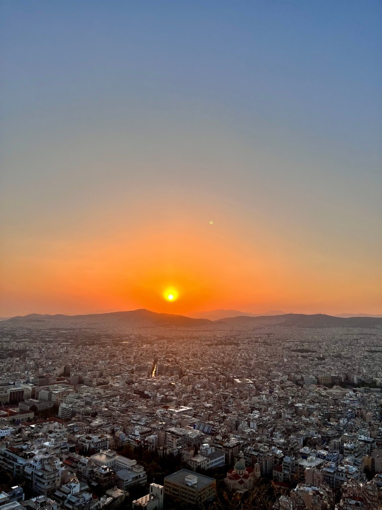 Lycabettus Tepesi Gün Batımı